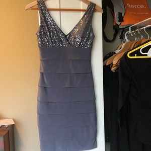 Glitter gray dress